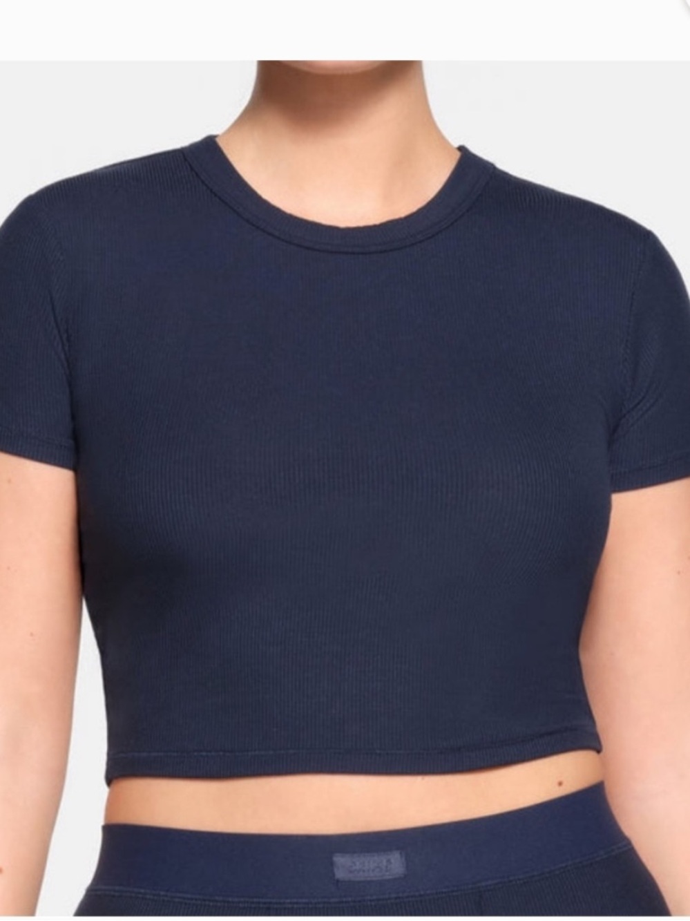 NWT Skims Soft Lounge Ribbed Shirt